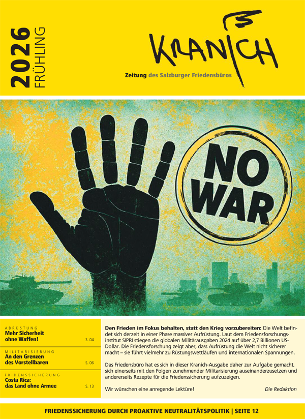 Titelblatt Kranich 01/2026