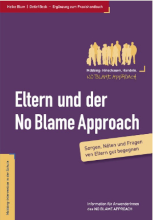 Buchcover: Eltern und der No Blame Approach