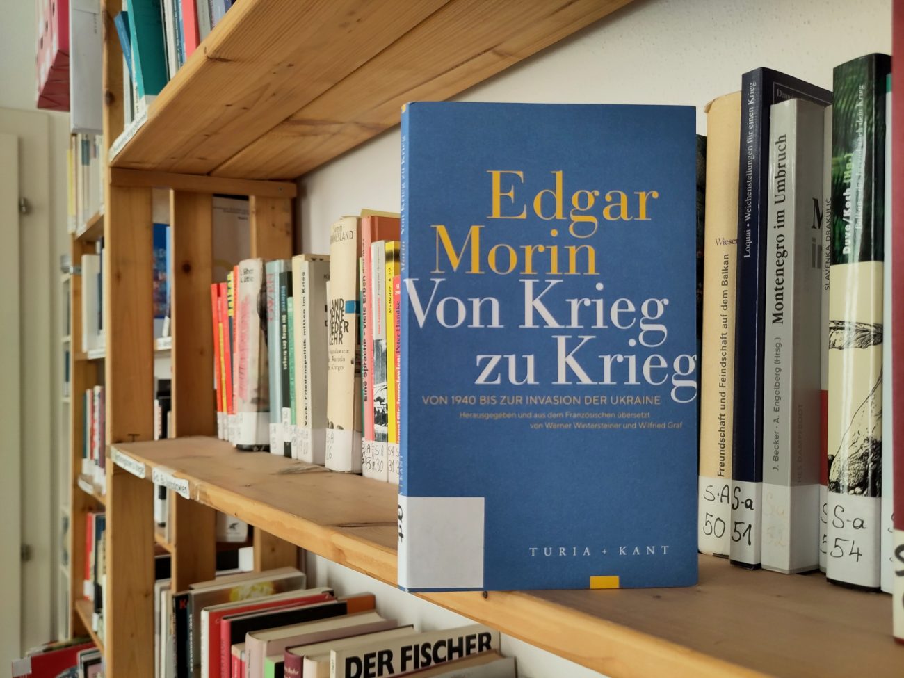 Buchcover: Edgar Morin - Von Krieg zu Krieg