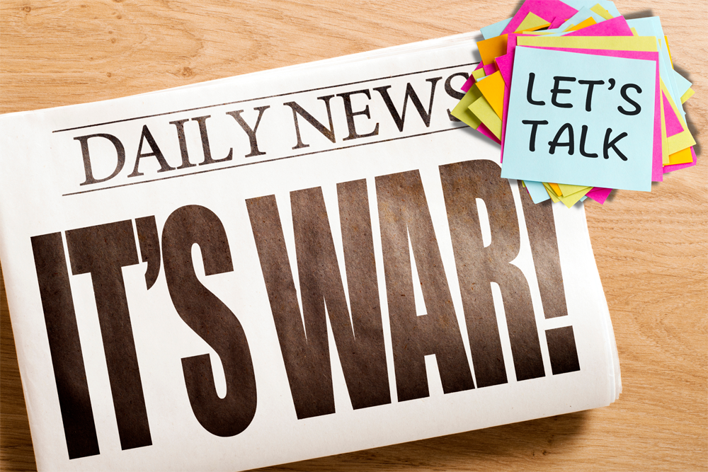 Let#s talk about war - Bild: Canva