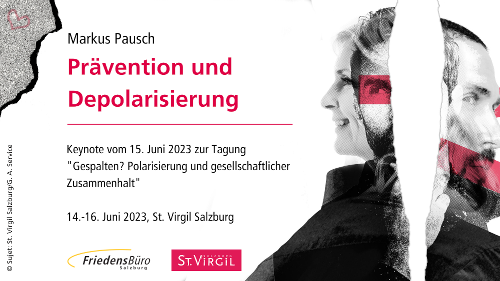 Tagung "Gespalten?": Keynote von Markus Pausch zum Thema Prävention und Depolarisierung