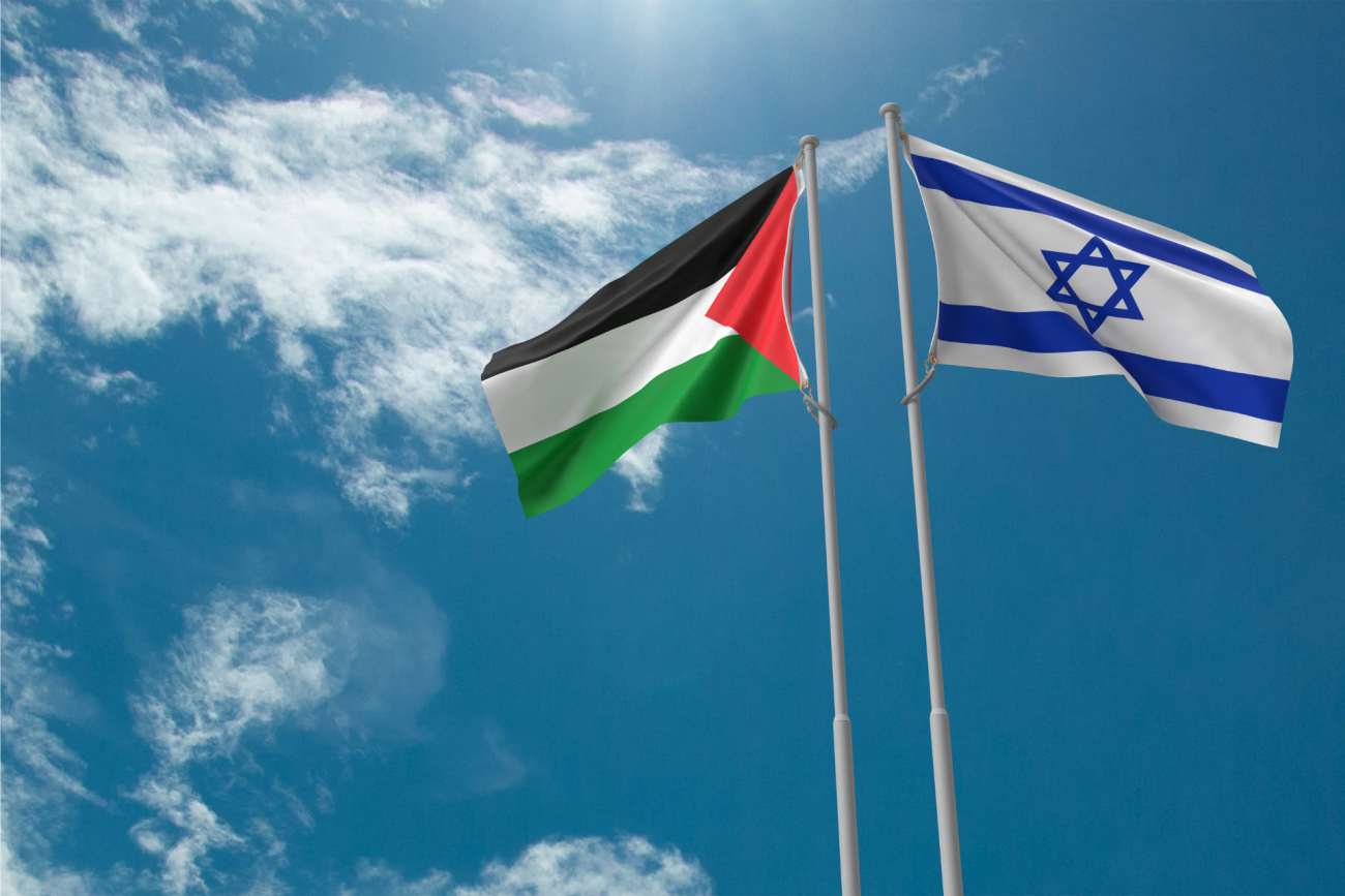 Flaggen Palästina und Israel - Bild: Canva