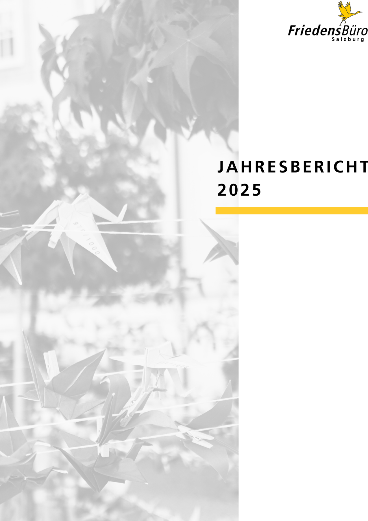 Deckblatt Friedensbüro Jahresbericht 2025