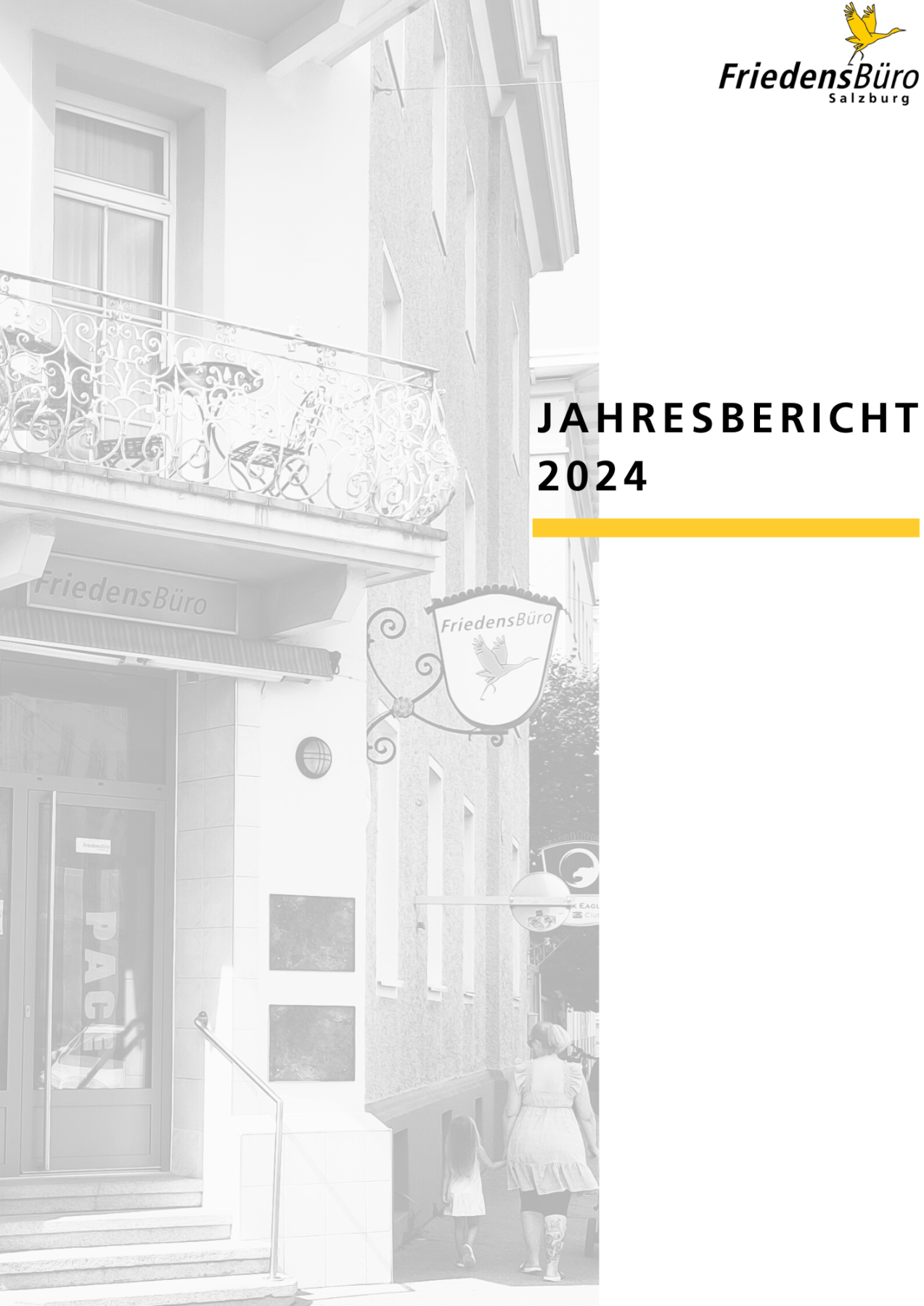 Titelblatt Jahresbericht 2025 des Friedenbüros Salzburg