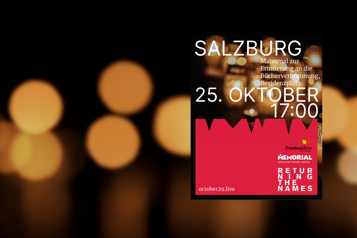 Returning the Names Salzburg